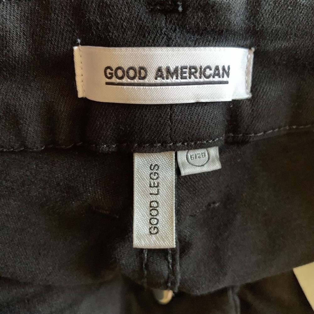 FINAL Good American Good Legs Black Skinny Jeans 6 28 High Rise - Picture 5 of 8
